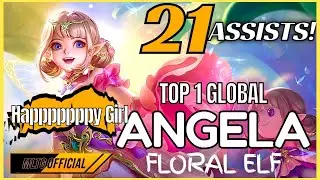 SANIB NOT PATONG! TOP 1 GLOBAL ANGELA FORMIDABLE SUPPORT GAMEPLAY! | Happppppppppy Girl | MLBB