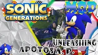 Sonic Generations (PC) - Apotos Adventure Pack w/ Unleashing V8 Mod Showcase [Motion Blur]