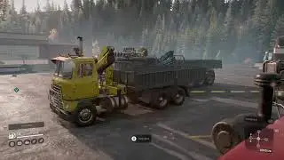 Snowrunner.Trucks cranes and trailers.