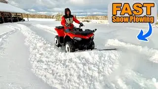 Plowing Heavy Snow with a 500cc ATV? Real-World Snow Plow Test