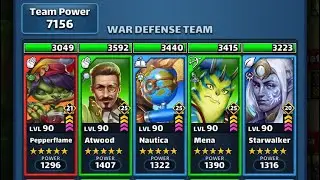 Empires Puzzles : Equalizer war hits against meta teams (Oceano Alpha)