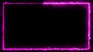 Neon Border Black Screen, Neon Border Green Screen, Neon Frame Black Screen, Video Game Border