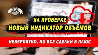 На проверке новый индикатор объёмов. Невероятно, но все сделки в плюс
