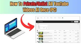 How to Unlist/Private All YouTube Videos At Once On PC