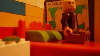 T-rex attacks lego city