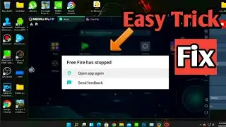 How To Fix Free Fire Stopped Working In Memu Player || Unfortunately Free Fire Has Stopped Working