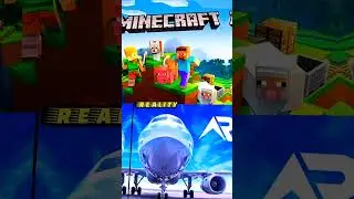 Minecraft vs RRFS - Real Flight Simulator #shorts #shortvideo #minecraft