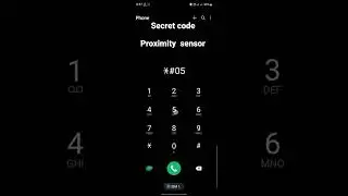 secret code || Proximity sensor secret code 2022