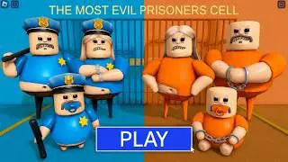 POLICE FAMILY VS PRISONERS in BARRY PRISON RUN! NEW Scary Obby (
