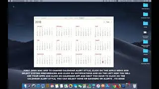 HOW TO CHANGE CALENDAR ALERT STYLE NOTIFICATIONS IN MAC OS MOJAVE