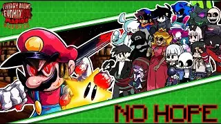 NO HOPE But Every Turn Different Character Sings 😼🎶 (FNF: Mario Madness)