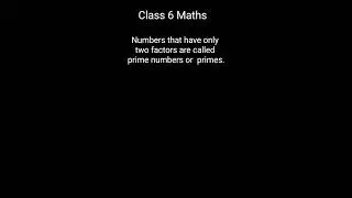 #shorts Class 6 Primes and Composite numbers #maths #ganitaprakash