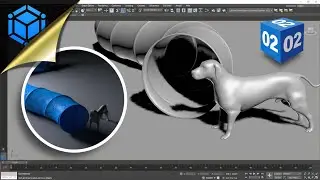 🐶🦴Túnel de Treinamento Pet 3D Autodesk 3ds Max e VRay - Parte 02