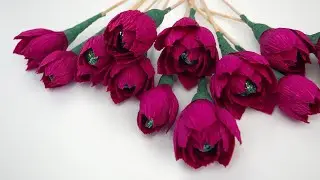 Fast and easy: Small candy flowers in 5 minutes for DIY sweet bouquets.