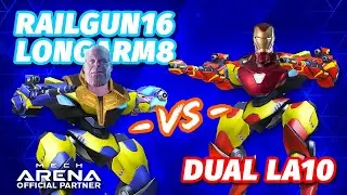 Railgun16/Longarm 8 vs Dual Longarm 10 | Build Comparison Guide | Mech Arena