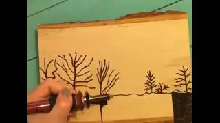 Kerajinan kayu - lukis bakar