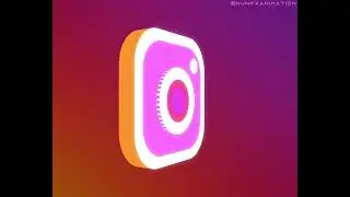 3D Instagram Logo and Title animation in After Effects #Instagram #logoanimation