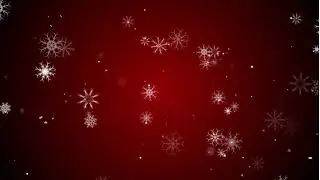 Snow Flakes Red Background (overlay)