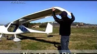 Preflight check of Pipistrel aircraft