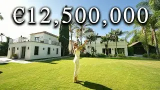 Inside a CRAZY €12,500,000 Spanish Mega Mansion with Pool Bar, Sauna & Gym!