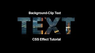 Set Image as background of text using css || background clip text
