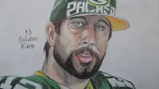 how to draw Aaron Rodgers! - как нарисовать  Аарона Роджерса!