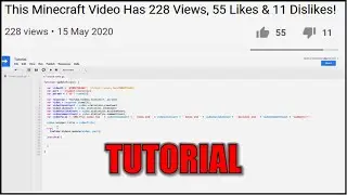 How To Automatically Display Views (27457) & Likes (1878) In Video Title!