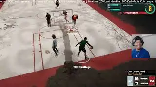 from half court
