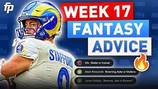 Live: Week 17 Lineup Advice | Injuries, Matchups and More (2023 Fantasy Football)