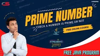 WAP to check whether a number is prime or not in #java | Prime number program in JAVA 🔥