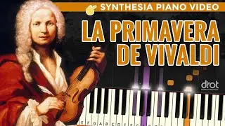 LA PRIMAVERA de Antonio Vivaldi (SUPER-FACIL) ➡️ Synthesia Video 🎹🔥 | PIANO TUTORIAL