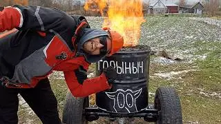 Melting cast iron! Homemade furnace from junk! Homemade iron smelting furnace