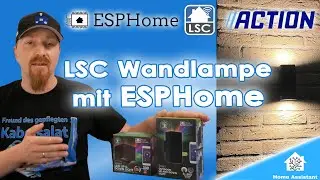 LSC Up and Down Light mit ESPHome für Home Assistant (Tuya Wandlampe)