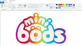 How to draw the Minibods logo using MS Paint | How to draw on your computer