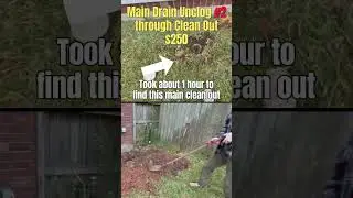 Main Drain Unclogging