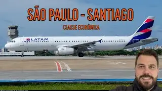 Como é voar no A321 da LATAM para Santiago do Chile!