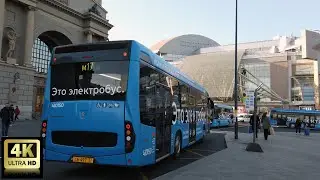 м17 маршрут электробуса. 11.10.2021 год. Москва.