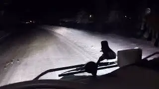 Выехал работать! Снова гололёд, висим в подъёмы! Рейс на Радужный!