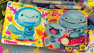 This vid is a SIGN that u need to grab your sketchbook and draw 15 minutes with me x silly POKEMON