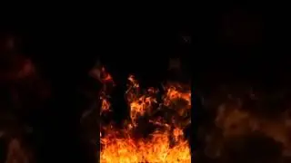 Fire VFX effect in black screen 