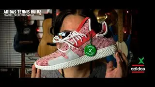 Adidas Tennis Hu V2 Pharrell Solar Pack Scarlet / Tenis. UNBOXING