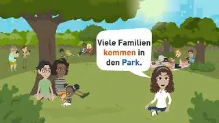 Deutsch lernen | Ein Tag im Leben einer Deutschschülerin! | Wortschatz und Grammatik A1