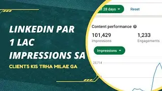 1  lac + post impressions linkedin par hoane sa client kaesae dhondae| Find clients on linkeidn