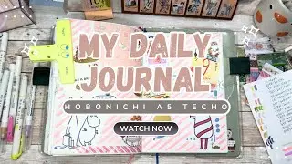 Journaling in my Hobonichi Techo a5 Notebook | Pretty in Pink 🎈💕