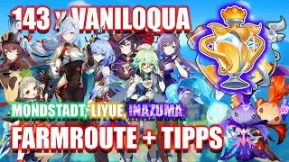 143 Vaniloqua Farmroute ~ Mondstadt, Liyue & Inazuma ~ Tipps ~  Kommentar