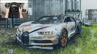 Abandoned Bugatti Chiron - Need For Speed Unbound (Steering Wheel + Shifter) Gameplay