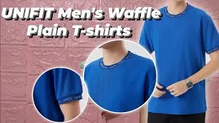 UNIFIT Men's Waffle Plain T-shirts | Round Neck Menswear | #tiktokshop #unboxing #unifit #budol