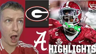 British Guy's JAW-DROPPING Reaction to Georgia Bulldogs vs Alabama Crimson Tide!