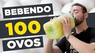 CHUGGING 100 RAW EGGS!! 🥚 😱