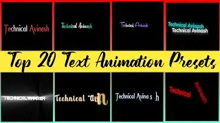 Alight Motion Top 20 Text Animation Preset Link 2021 | Top 20 Text Animation Preset | Text Preset 20
